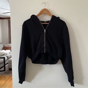 Alo Yoga Sweet Escape Zip Up Hoodie | Black | Size M